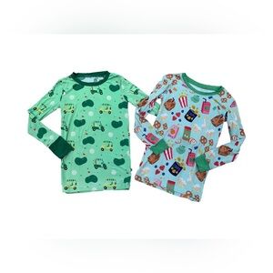 Little Sleepies / Kiki & Lulu Size 5/6 Golf / Snacks Bamboo Sleep Shirt Bundle